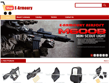 Tablet Screenshot of e-armoury.com